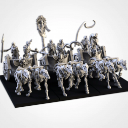 Skeleton chariot. Armies of...