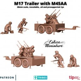 M45AA on trailer M17