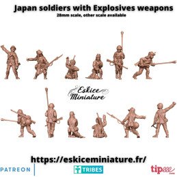 Japanese soldiers with anti...