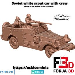 White scout car con...