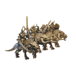 Grupo de mando de jinetes...