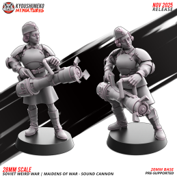 War maidens with sound cannon