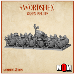 Swordmen. Green bellies