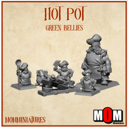 Hot pot. Green bellies