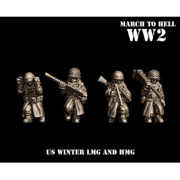 US Winter .30 MG team