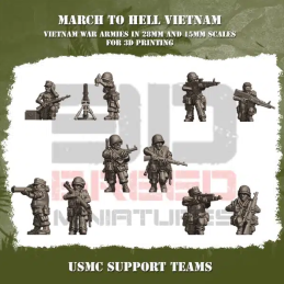 USMC Vietnam M60 Team