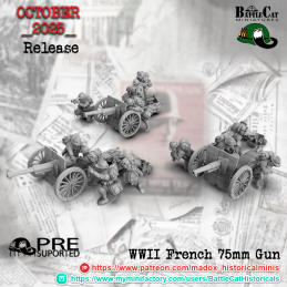 WWII French 75mm Gun