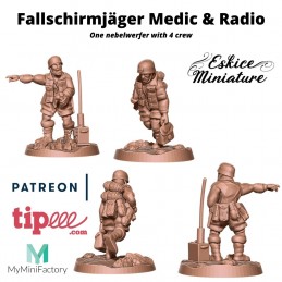 Fallschirmjäger médico y radio