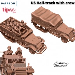 US Half-Track tripulantes