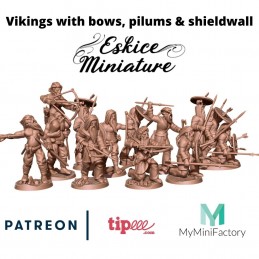 Vikingos con jabalinas