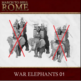 Elefante de guerra de...